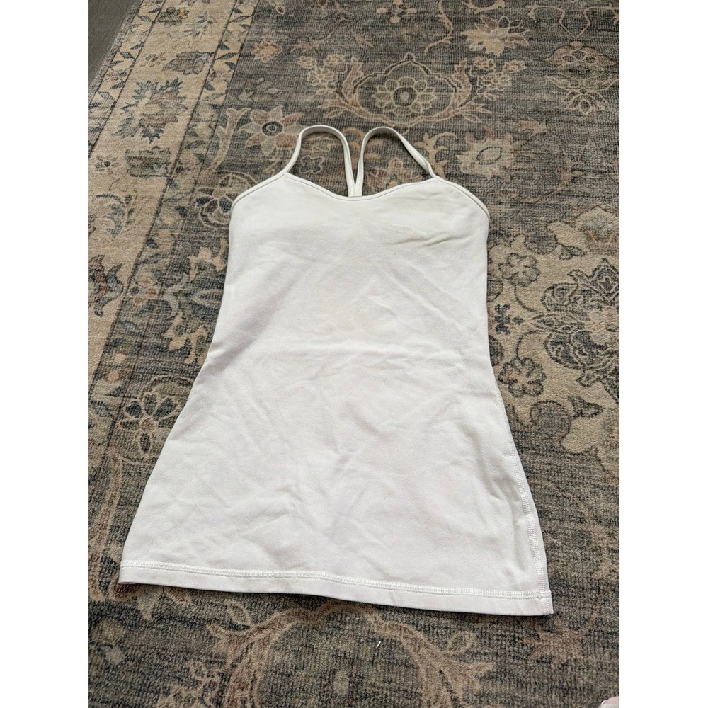 Lululemon Power Y Athletic Tank Top White Racerback